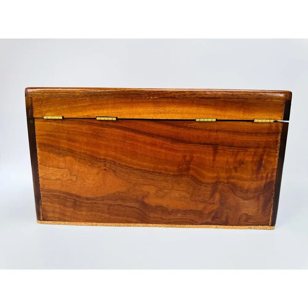 Vintage Handmade Musical Jewelry Cabinet with Drawer